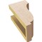 Ekena Millwork 4"W x 4"D x 8"H Wide Van Buren Rough Cedar Woodgrain TimberThane Corbel, Primed Tan CORUR04X04X08VANRCPR - alternate 6